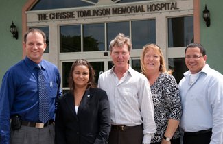 Photo from left: James Bovell, Shahla Gilman (CTMH), Kim Lund, Heather McLaughlin and Kirk Duval (CTMH)