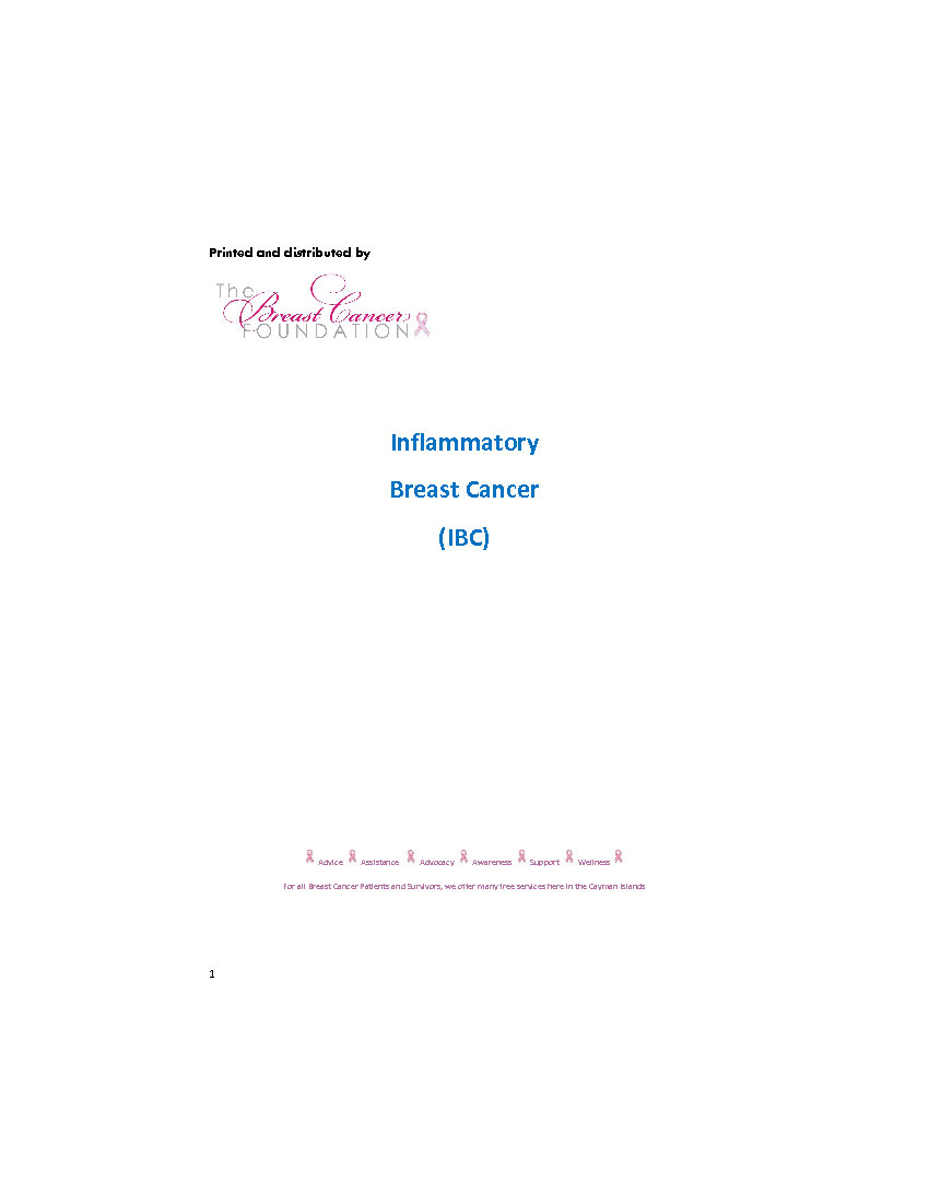 Inflammatory Breast Cancer (IBC)