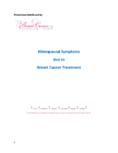 Menopause Symptoms Due to Breast Cancer Treatments