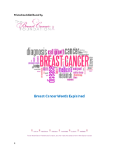 Breast Cancer Words Explained