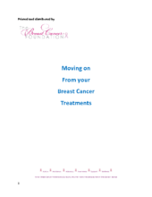 Moving on From your Breast Cancer Treatments