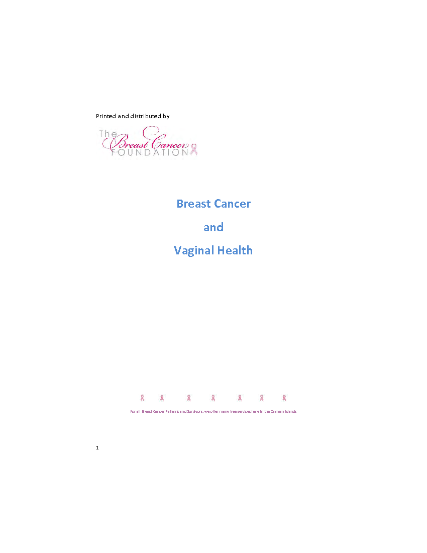 Breast Cancer and Vaginal Health