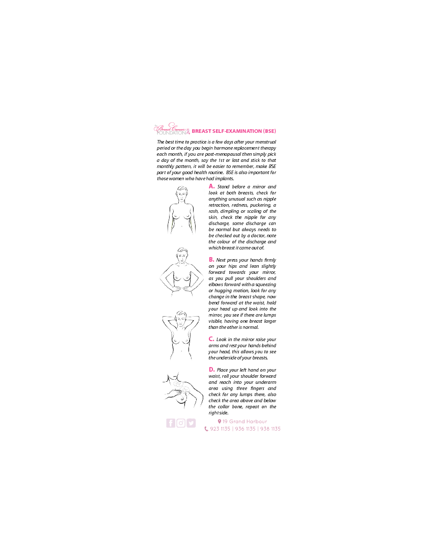 Breast Self Examination (BSE)