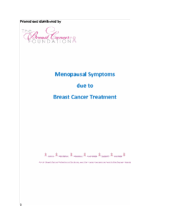Menopause Symptoms Due to Breast Cancer Treatments